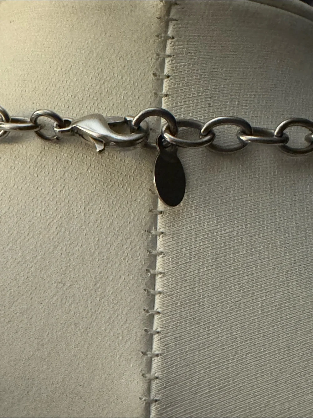 Vintage Milor Stainless Steel Tri-Tone Heart Bib Necklace